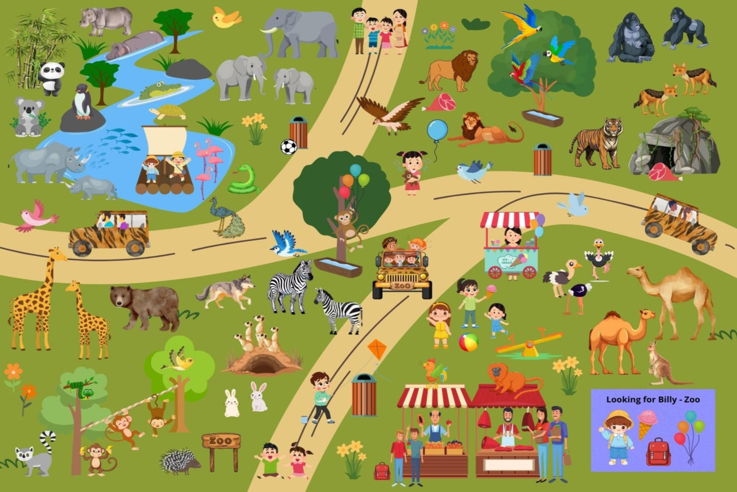 Ansichtkaart Looking or Billy -Zoo