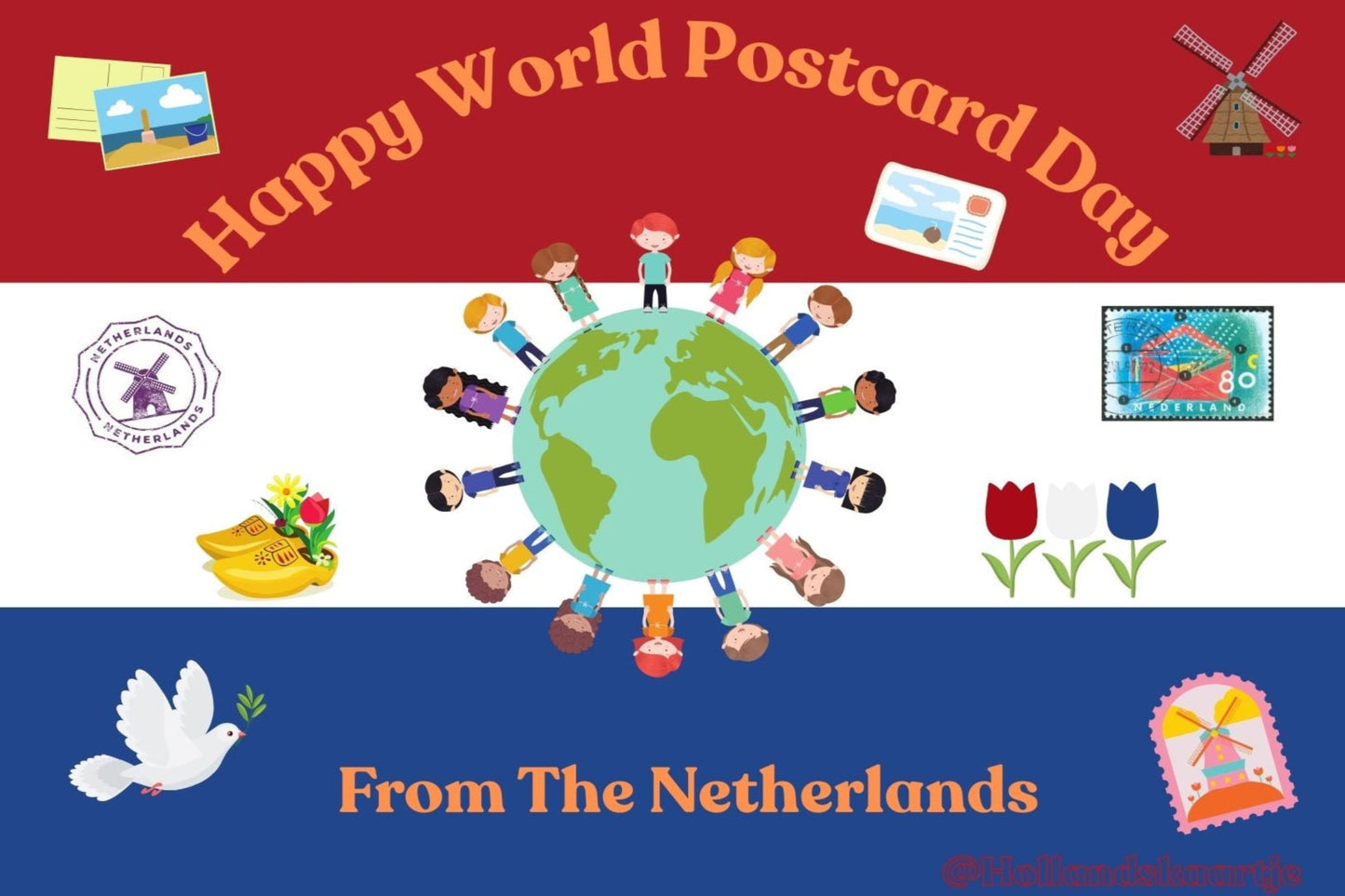 Ansichtkaart World Postcard Day Netherlands