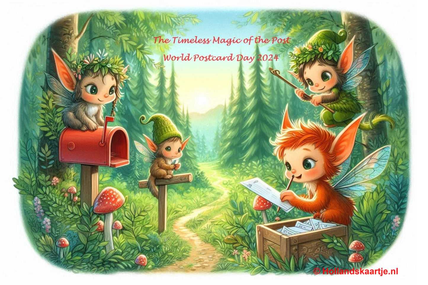 Ansichtkaarten, 10 stuks, World Postcard Day 2024