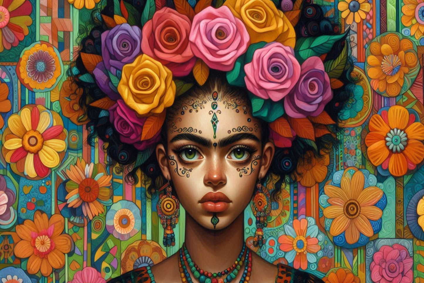 Ansichtkaart Bloemen explosie