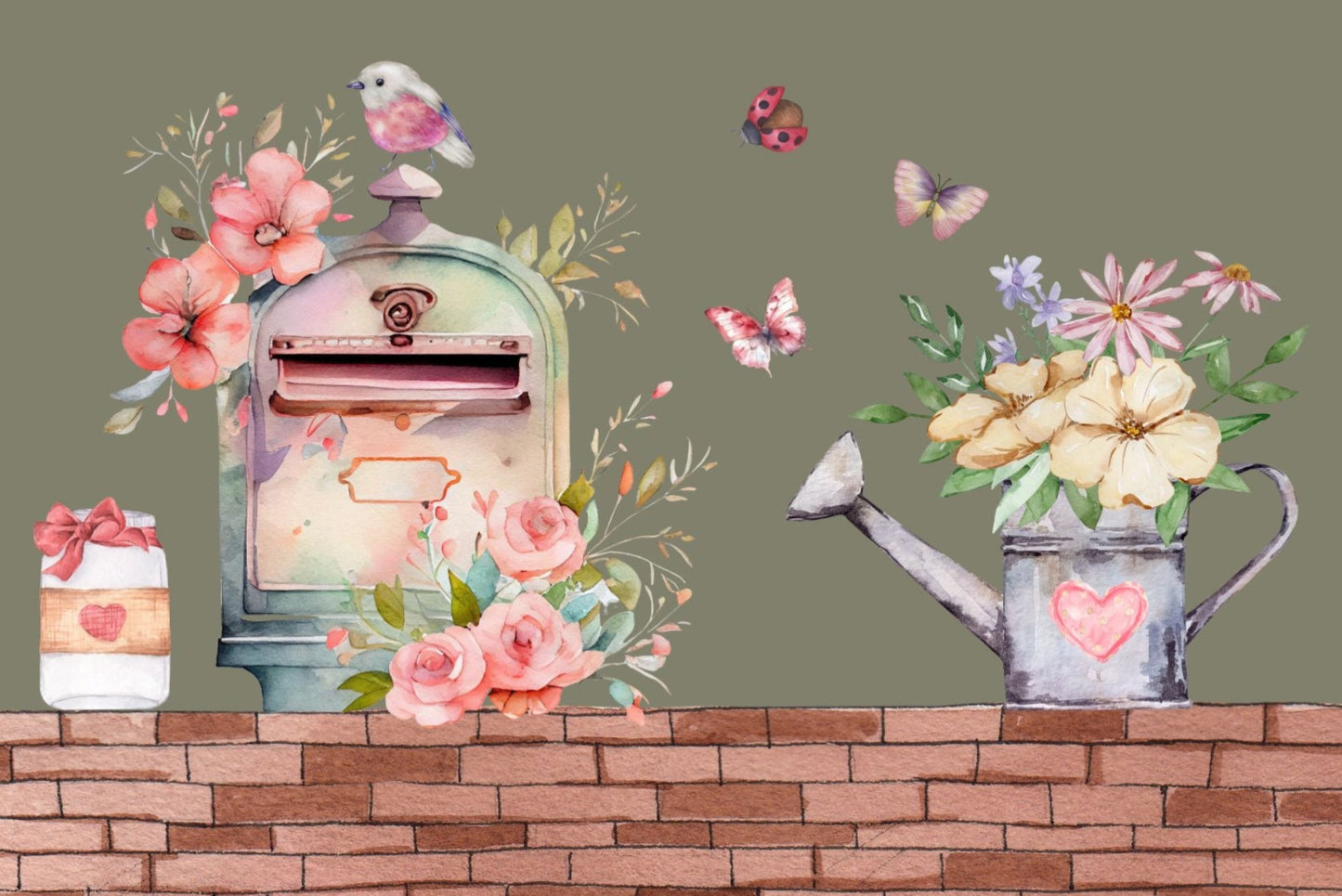 Ansichtkaart Brievenbus op muur, Postcrossing