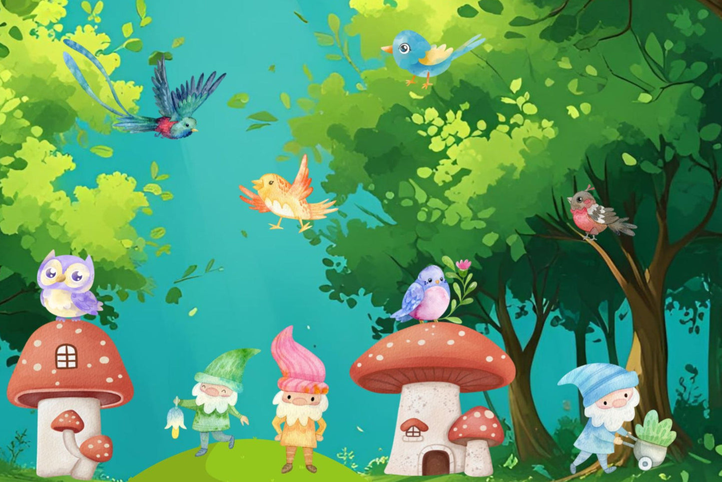 Ansichtkaart kabouterbos