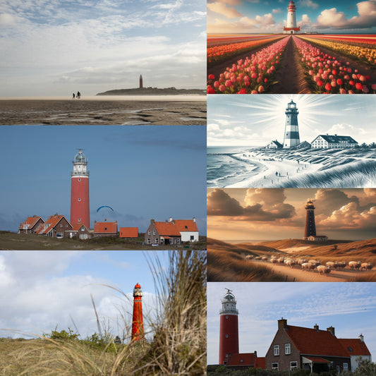 Ansichtkaartenset Vuurtoren