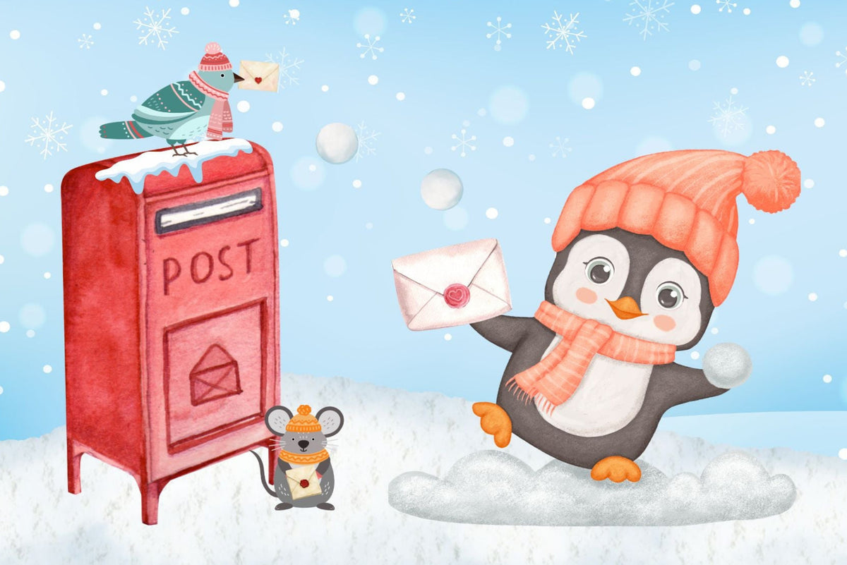 Ansichtkaart Winterse Post