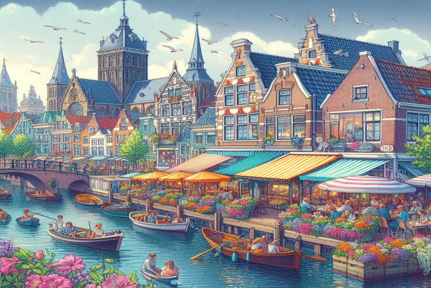 Ansichtkaart zomer in nederland