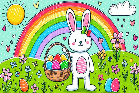 Ansichtkaart Vrolijk Pasen