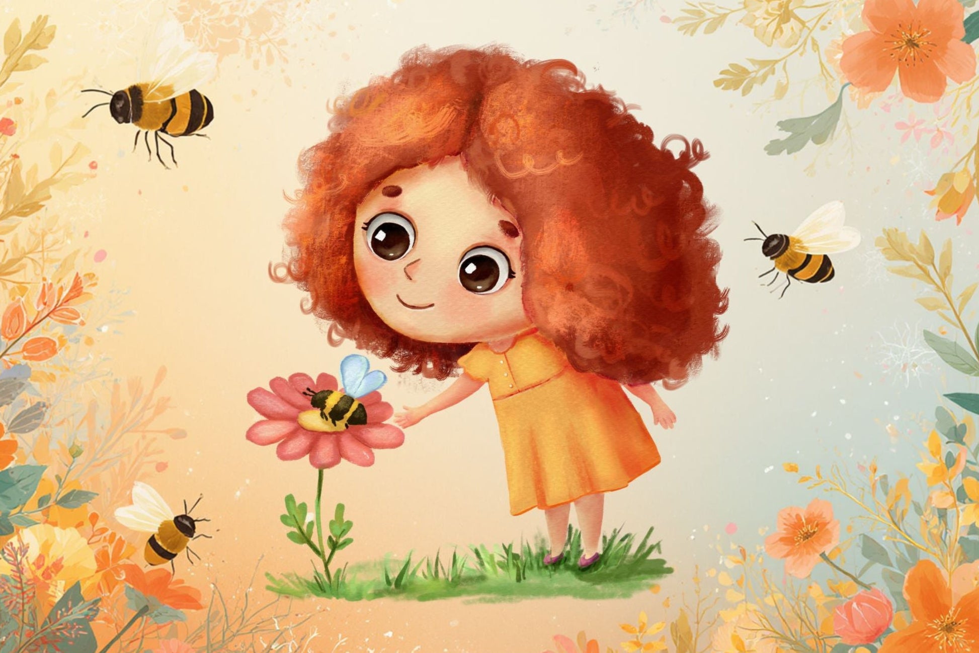 Ansichtkaart Bijengeluk