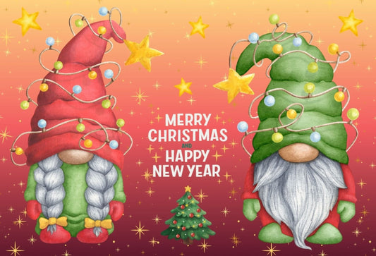Ansichtkaart Christmas Gnomes