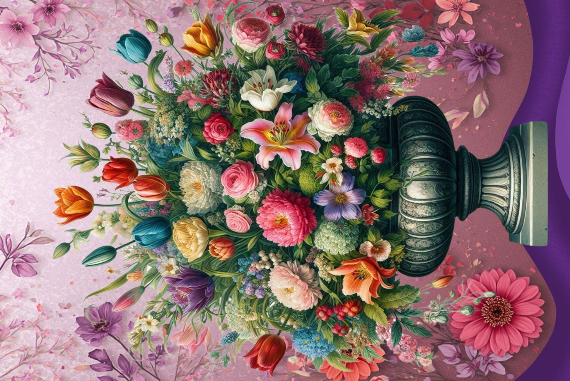 Ansichtkaart Flower Power