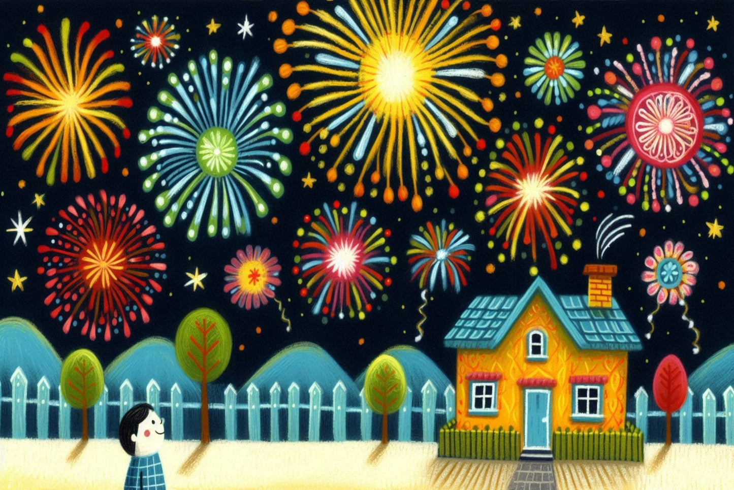 Ansichtkaart Gelukkig nieuwaar