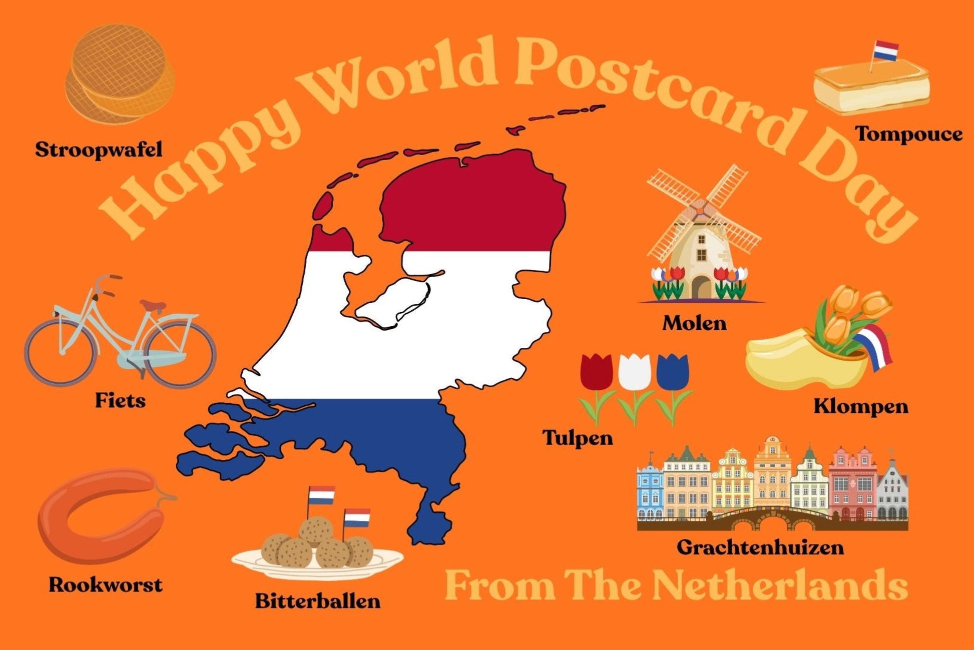 Ansichtkaart Happy WPD from The Netherlands