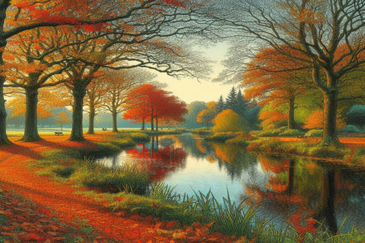 Ansichtkaart Herfst in Nederland