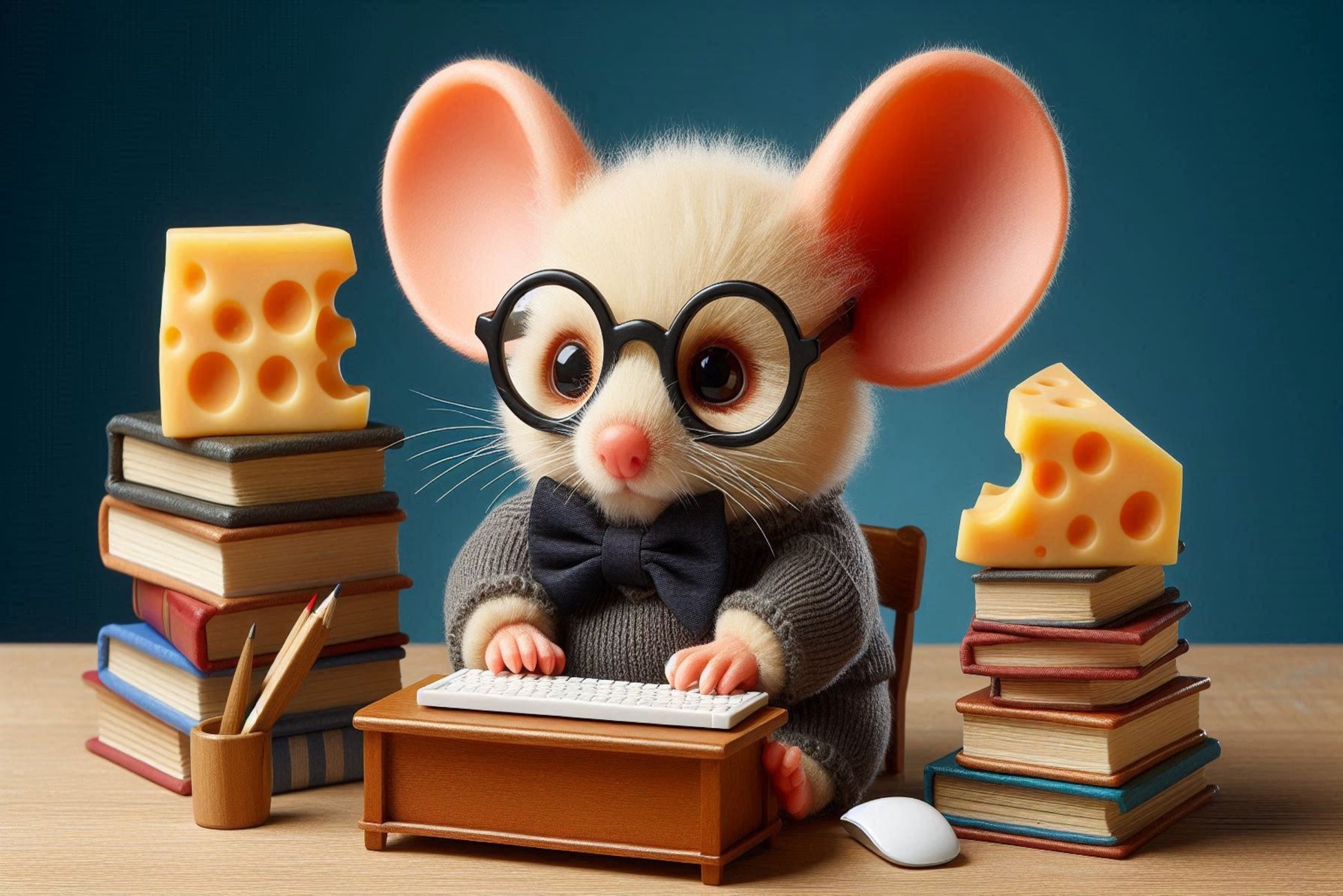 Ansichtkaart Kantoor Muis