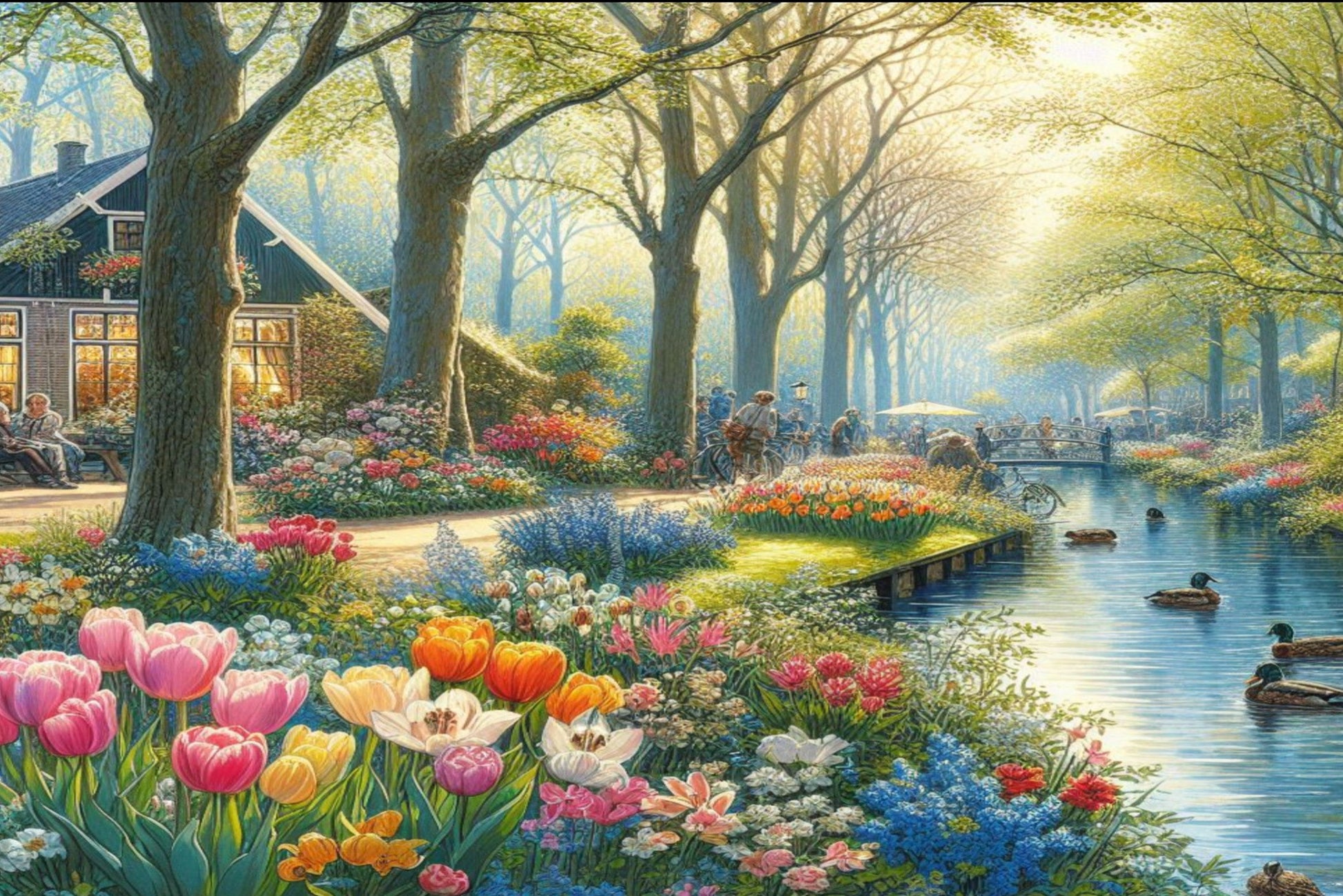 Ansichtkaart Lente in nederland