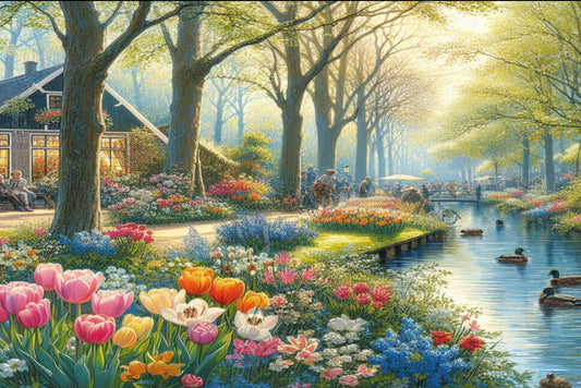 Ansichtkaart Lente in nederland