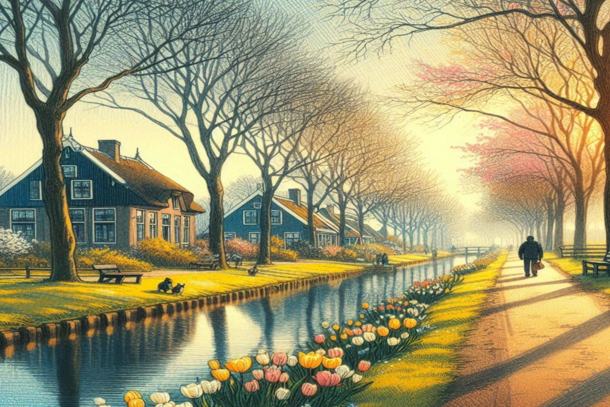 Ansichtkaart lentedag