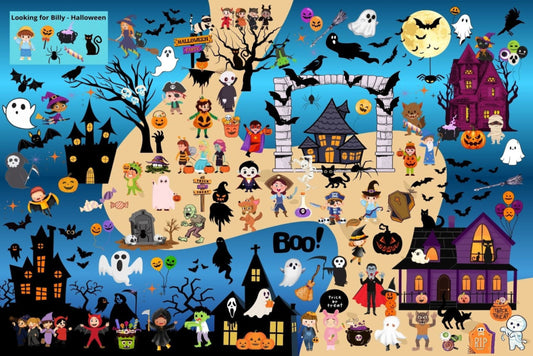 Ansichtkaart Looking for Billy Halloween