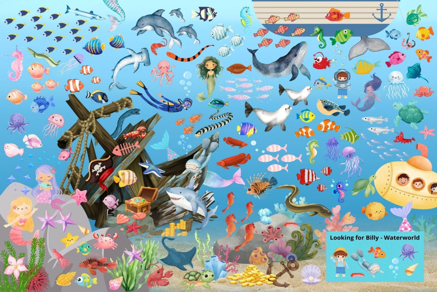 Ansichtkaart Looking for Billy waterworld