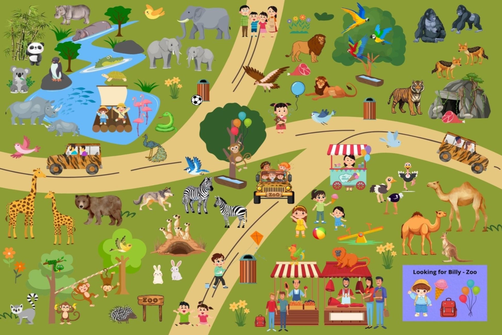 Ansichtkaart Looking or Billy -Zoo