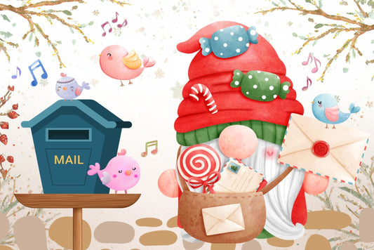 Ansichtkaart Mail Gnome