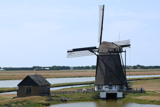 Postkarte Mühle Texel