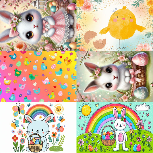 Ansichtkaartenset Pasen Mix