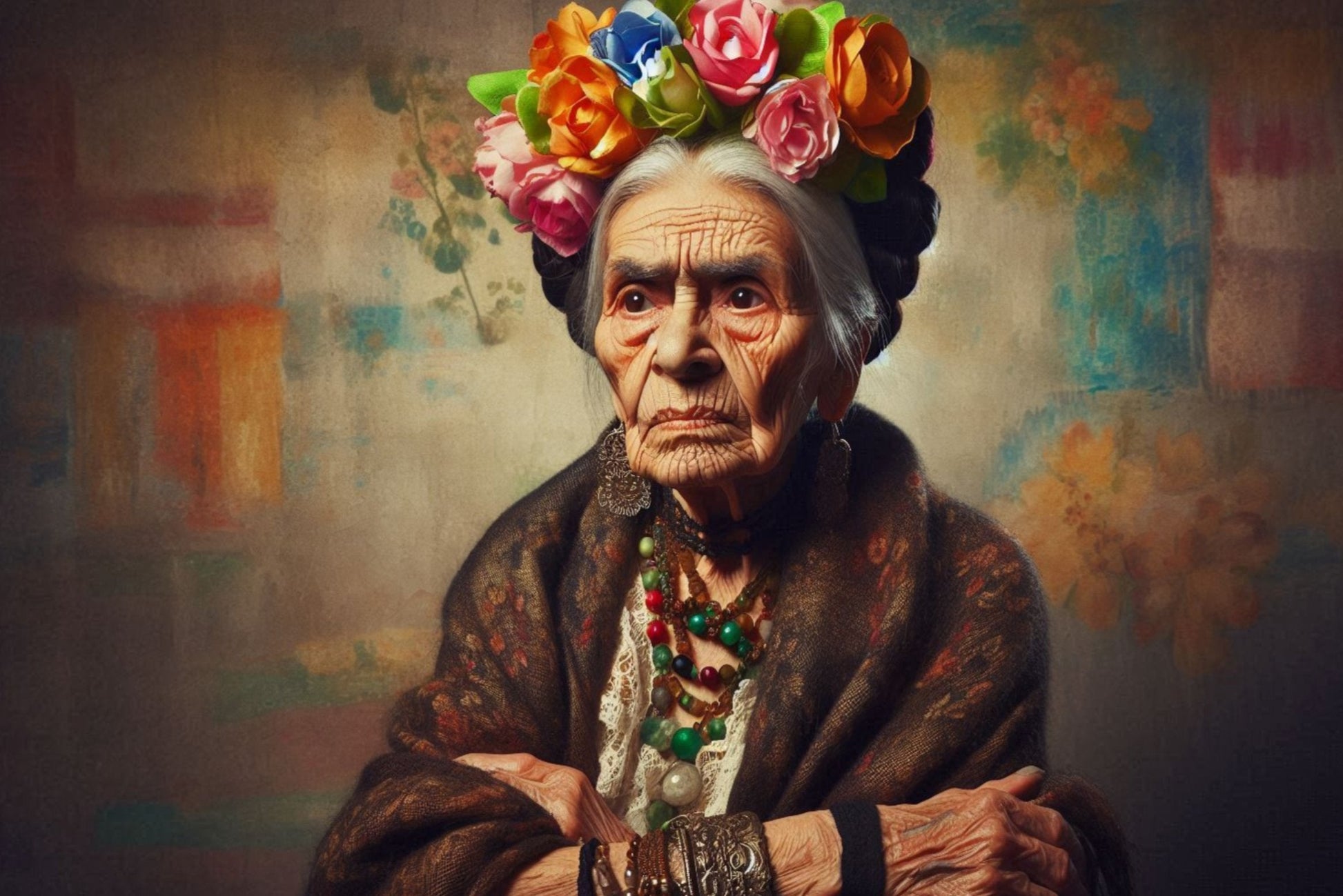 Ansichtkaart schoonheid op leeftijd