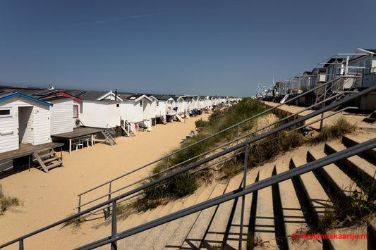 Ansichtkaart strandhuisjes IJmuiden Postcrossing