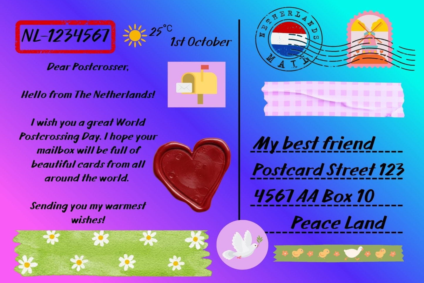 Ansichtkaart World Postcard Day - Dear postcrosser