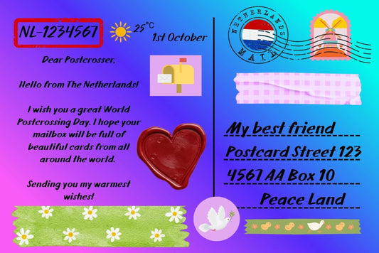 Ansichtkaart World Postcard Day - Dear postcrosser