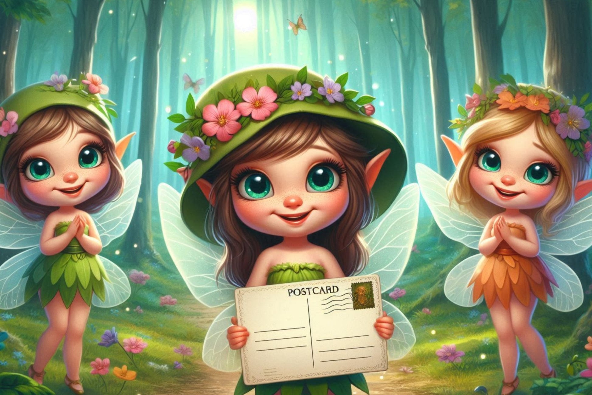 Ansichtkaart Elfjes 1