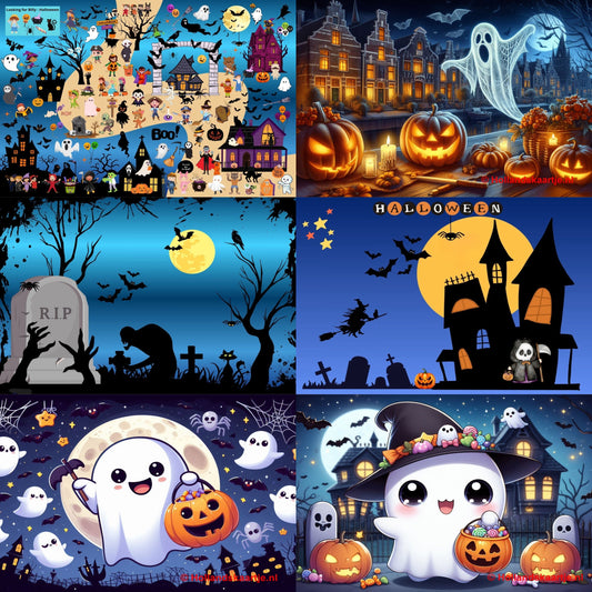 Halloween ansichtkaartenset