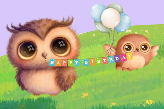 Ansichtkaart Happy Birthday UIlen, Postcrossing