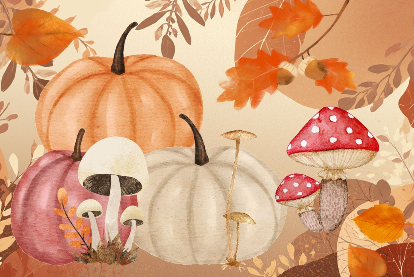 Ansichtkaart Herfst Stilleven