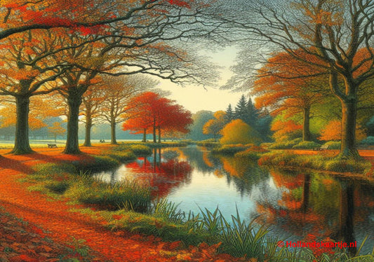 Ansichtkaart Herfst in Nederland voor Postcrossing