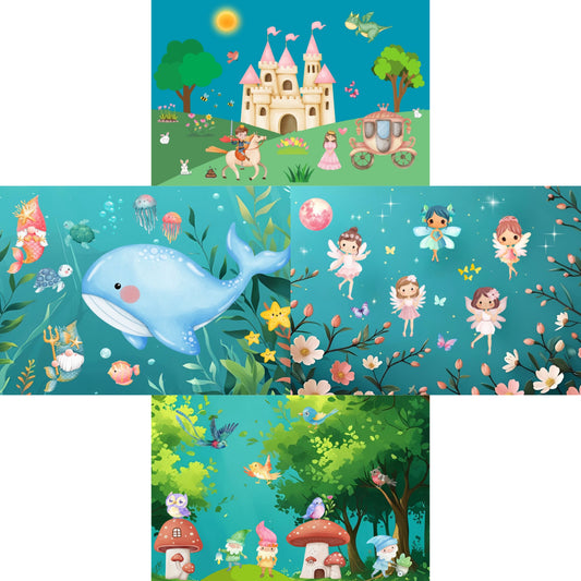 Set of 'Magical' Postcards, 8 pieces