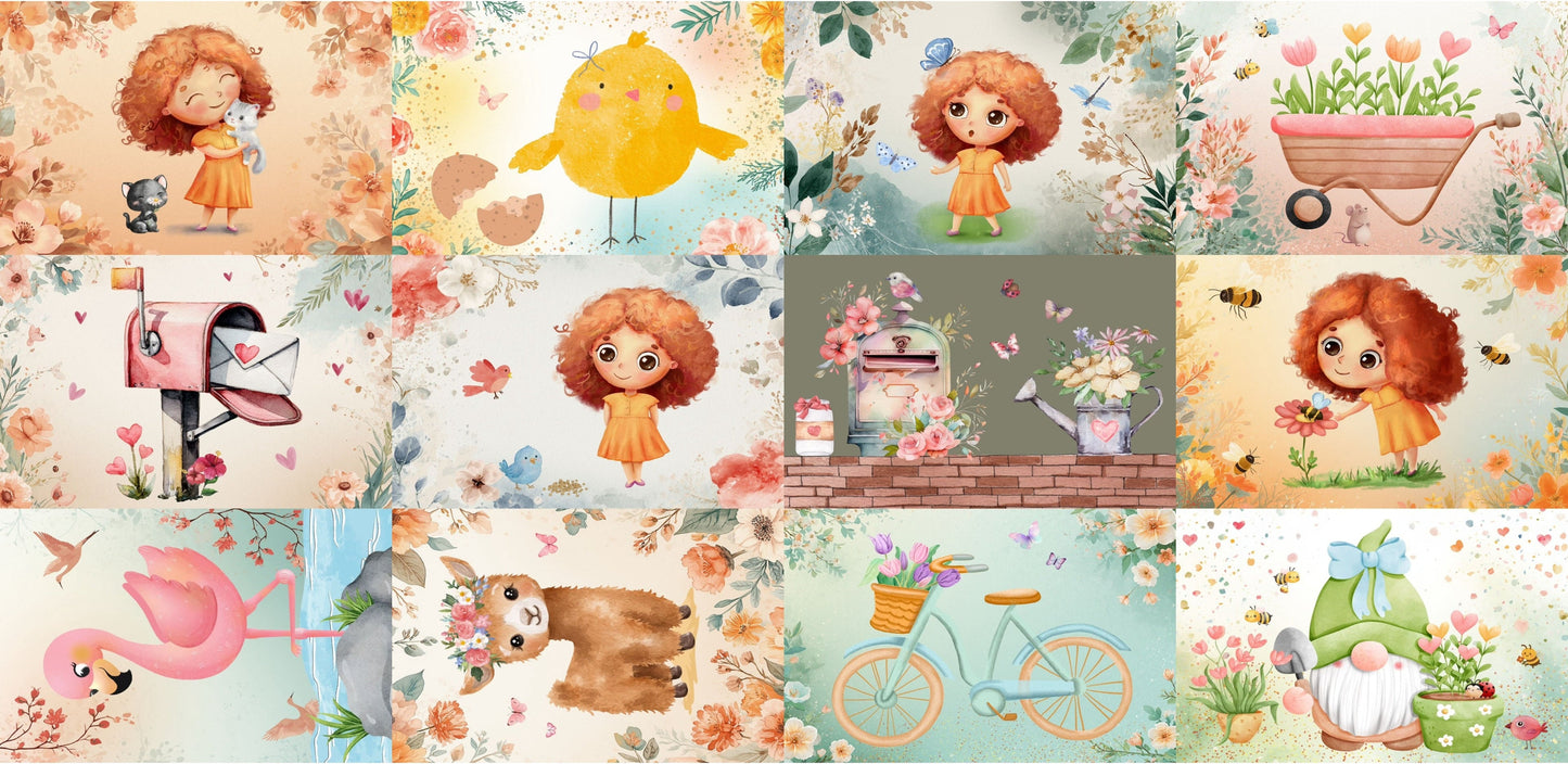 Ansichtkaartenset Lente Droom