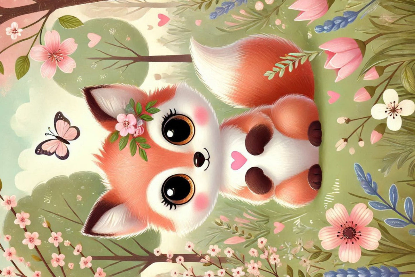 Ansichtkaarten lentedieren Vos