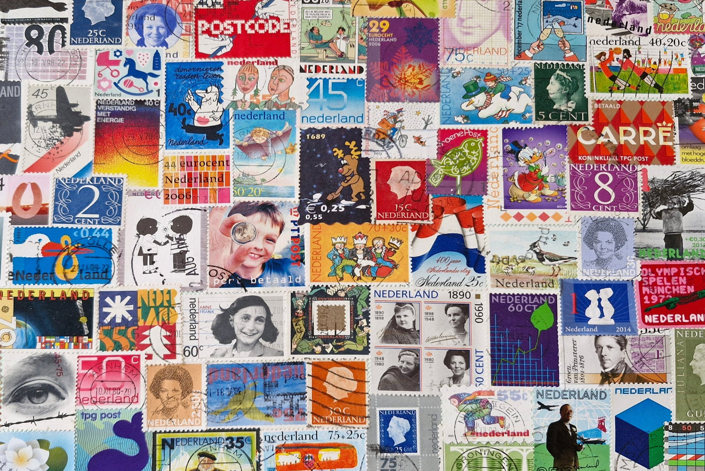 Ansichtkaart Postzegels Nederland