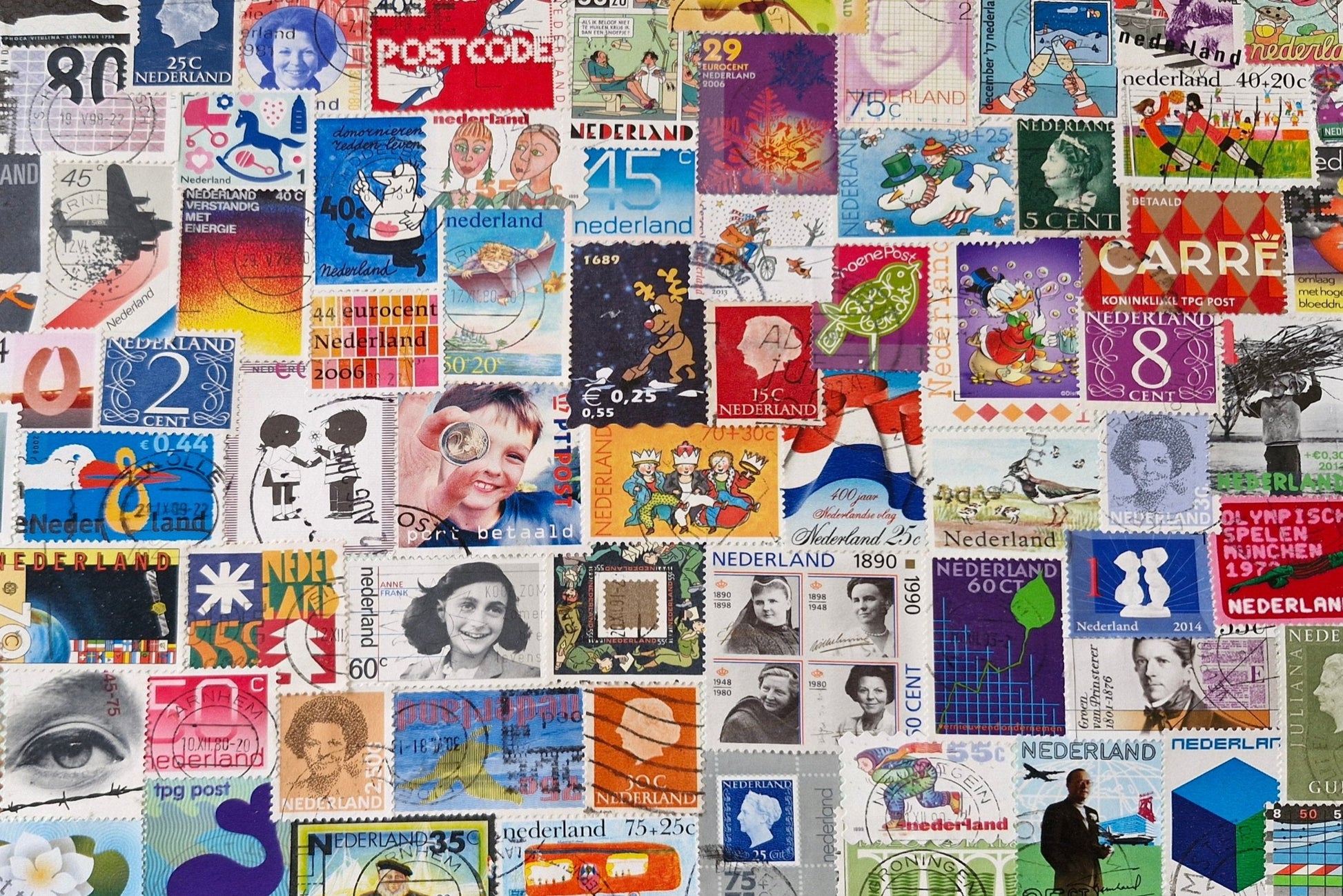 Ansichtkaart Postzegels Nederland