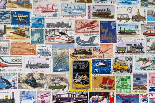 Postcard Stamps Transport