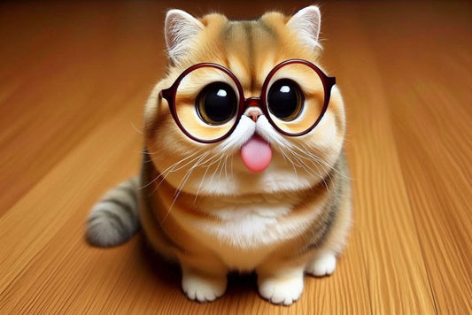 Ansichtkaart schattige kat