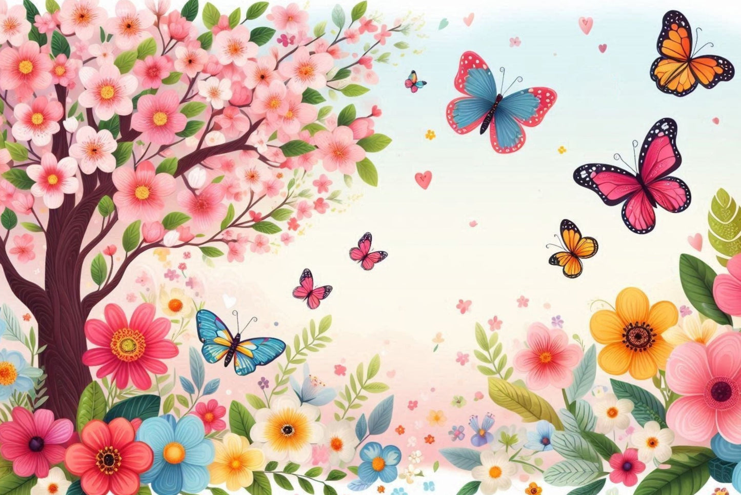 Ansichtkaart vlindertuin