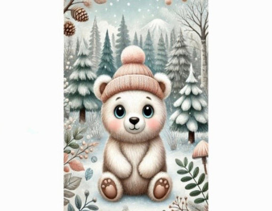 Postcard Winter Animals - Polar Bear