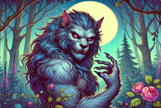 Ansichtkaart weerwolf